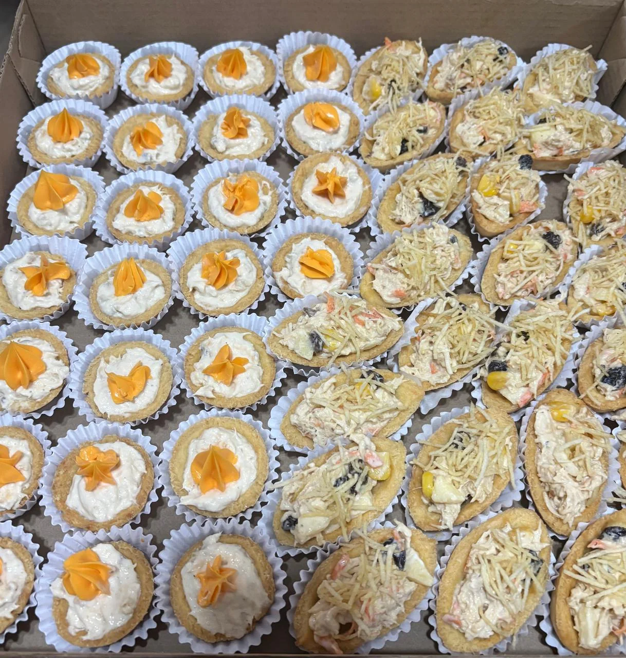 Salgadinhos variados para festa